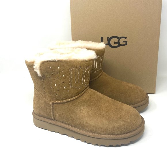 UGG Shoes - 💖MEGA SALE💖UGG  Women  1125911 CHE CLASSIC UGG GEM MINI  Brown Faux Fur Lined